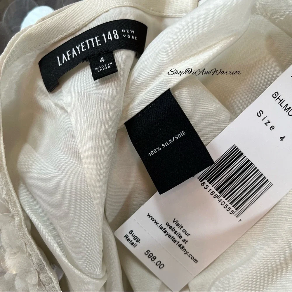 Lafayette 148 NWT shale ombre Paillette sequin silk pencil skirt shop@iamwarrior